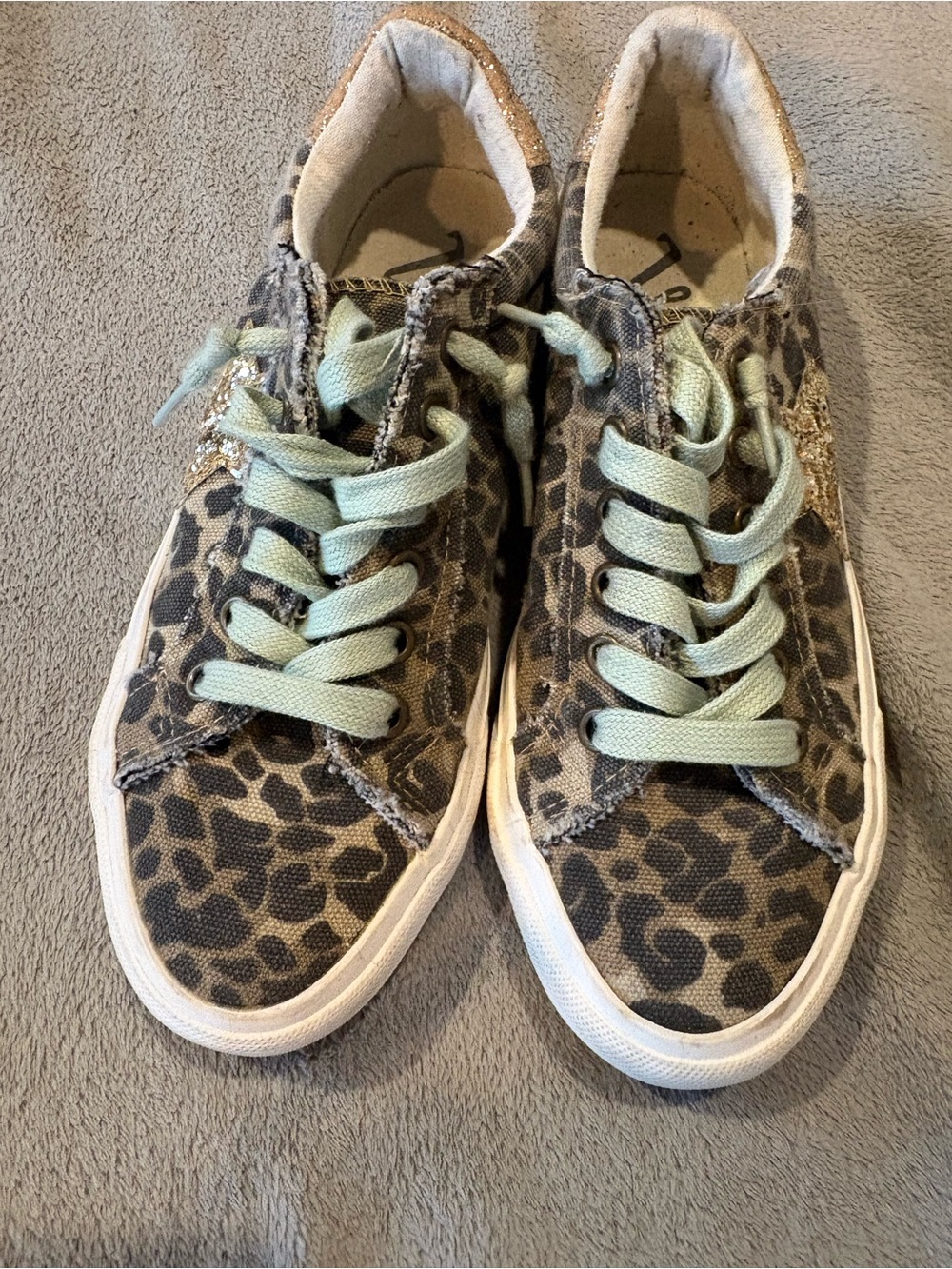 Leopard Print Canvas Sneaker - Brown/Black
